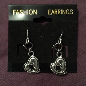 Divided heart earrings.